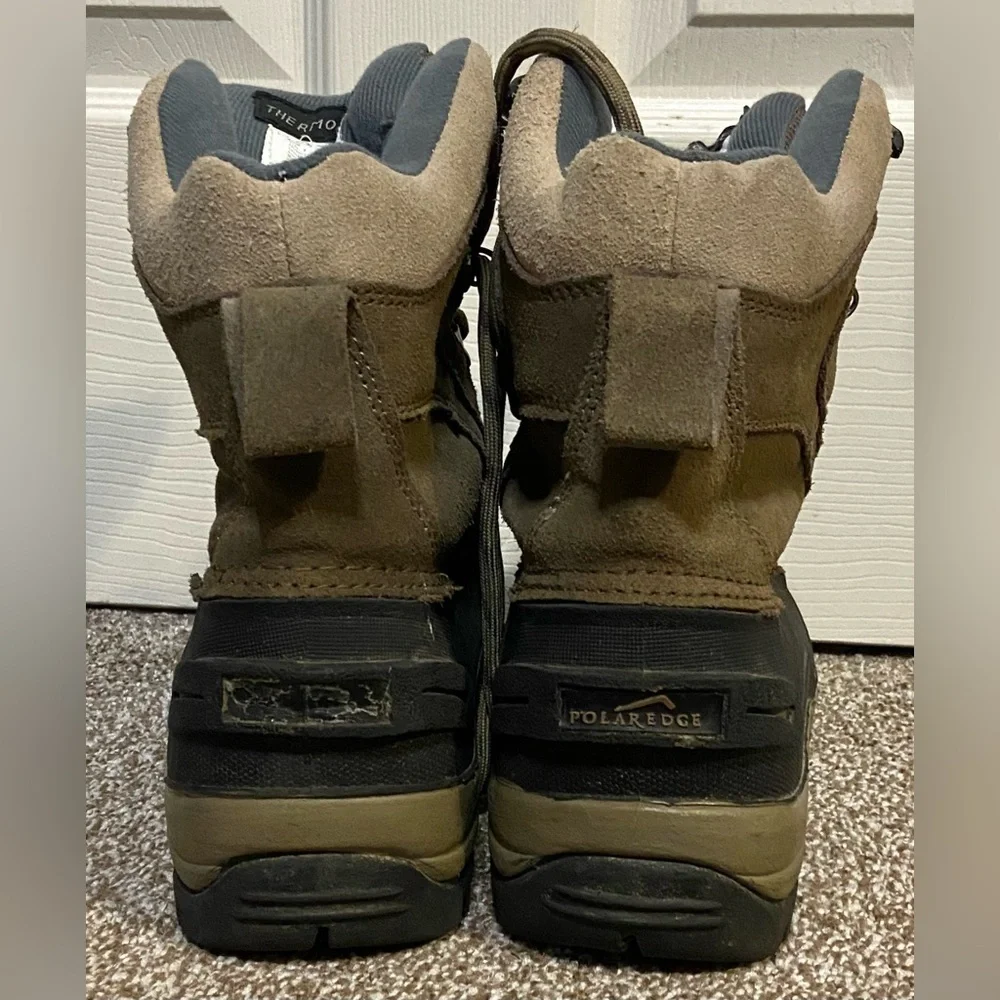 Polar Edge Mens Thermolite Waterproof Boots Size 8
